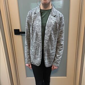 Gray Textured Blazer